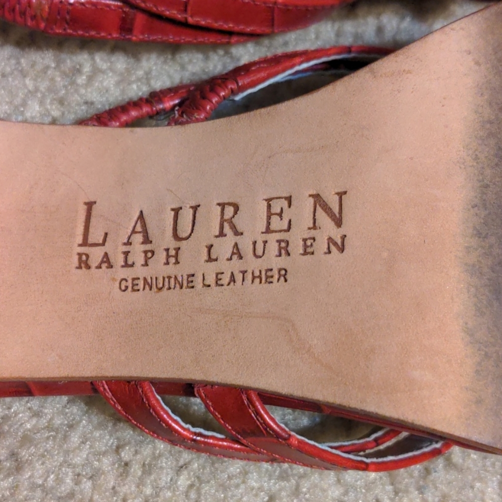 Red Ralph Lauren heels - Picture 4 of 4